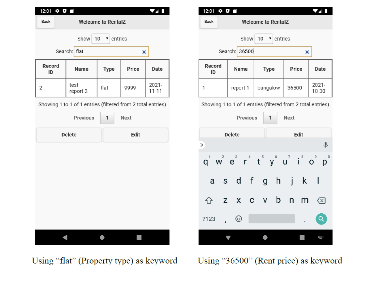 Rental App Feature 2